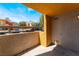 Outdoor patio with yellow awning and stucco siding at 2700 N Rainbow Blvd # 1080, Las Vegas, NV 89108