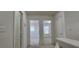 Upstairs hallway with doorways leading into bedrooms and a linen closet at 3131 Binaggio Ct, Las Vegas, NV 89141
