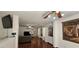 Open living area with hardwood floors and neutral color palette at 3131 Binaggio Ct, Las Vegas, NV 89141