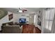 Open living room features hardwood floors and neutral paint at 3131 Binaggio Ct, Las Vegas, NV 89141