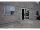 Backyard view of sliding glass door access to patio and yard area at 3440 Crystal Tower St, Las Vegas, NV 89129