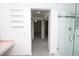 Bathroom featuring a glass shower and walk-in closet at 3440 Crystal Tower St, Las Vegas, NV 89129