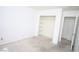 A simply decorated bedroom with closet, carpet, and basic paint at 3440 Crystal Tower St, Las Vegas, NV 89129