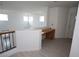 Bright, spacious hallway featuring hardwood floors and a built-in desk at 3440 Crystal Tower St, Las Vegas, NV 89129