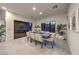 Dining area featuring contemporary furnishings and seamless indoor/outdoor flow at 461 Highview Ridge Ave, Las Vegas, NV 89138