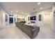 Open concept living room with bar and fireplace at 461 Highview Ridge Ave, Las Vegas, NV 89138