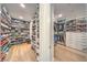 Spacious walk-in closet with custom shelving for shoe and clothing storage at 461 Highview Ridge Ave, Las Vegas, NV 89138