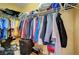 Walk-in closet with rods and shelving provides ample storage space at 4802 Regalo Bello St, Las Vegas, NV 89135