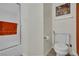 Clean bathroom featuring a walk-in shower, neutral-toned walls, and a convenient towel bar at 605 Devonhall St # 202, Las Vegas, NV 89145