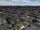 Incredible aerial view of the property highlighting the landscaped yard and neighborhood at 6320 Dayton Ave, Las Vegas, NV 89107