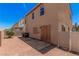 A simple backyard provides privacy with gated access at 6620 Tulip Falls Dr, Henderson, NV 89011