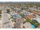 Wide aerial view showcasing the home's location and the surrounding neighborhood in a bustling community at 7139 Mountain Moss Dr, Las Vegas, NV 89147