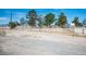 Fenced property with desert landscaping and scattered trees at 7960 Quarter Horse Ave, Pahrump, NV 89061