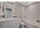 Modern bathroom featuring white vanity, shower-tub combo and neutral decor at 8255 S Las Vegas Blvd # 2004, Las Vegas, NV 89123