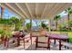 Outdoor kitchen with barbecue, stainless steel appliances, and shady seating area at 8255 S Las Vegas Blvd # 2004, Las Vegas, NV 89123