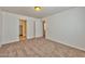 Neutral bedroom featuring plush carpeting, ample closet space, and access to ensuite bathroom at 9979 Keephills St, Las Vegas, NV 89183