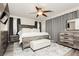 Spacious main bedroom features wood-look floors, ceiling fan, and neutral colors; great for relaxation at , Las Vegas, NV 89178