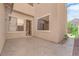 Private patio with concrete flooring and direct access to the interior at 11237 Newbury Hills Ave, Las Vegas, NV 89138