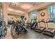Well-equipped gym with treadmills, elliptical machines, and weightlifting equipment at 135 E Harmon Ave # 518, Las Vegas, NV 89109