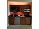 Modern kitchenette with stainless steel appliances, sleek countertops, and ample cabinet space at 135 E Harmon Ave # 518, Las Vegas, NV 89109