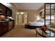 Upscale suite featuring a kitchenette, sitting area, and elegant decor at 135 E Harmon Ave # 518, Las Vegas, NV 89109