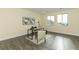 Home office with large windows and a modern desk setup at 1409 Denver St, Boulder City, NV 89005