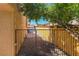 Enclosed backyard with metal gate and walls at 1440 Rawhide Rd, Boulder City, NV 89005
