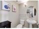 Charming half bathroom with stylish fixtures and artistic decor at 150 Las Vegas Blvd # 1118, Las Vegas, NV 89101