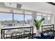 Bright living area featuring city views, counter seating, and plant accents at 150 Las Vegas Blvd # 1118, Las Vegas, NV 89101