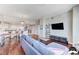 Living room and kitchen featuring hardwood floors and an open floor plan, perfect for entertaining at 150 Las Vegas Blvd # 1118, Las Vegas, NV 89101