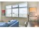 Bright living space with a large window framing scenic city and mountain views at 150 Las Vegas Blvd # 1118, Las Vegas, NV 89101