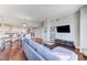 Spacious living area flows into the kitchen, featuring stylish furniture and ample natural light at 150 Las Vegas Blvd # 1118, Las Vegas, NV 89101