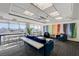 Bright lounge features comfortable seating, expansive city views, and colorful decor at 150 Las Vegas Blvd # 1118, Las Vegas, NV 89101