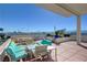 Relaxing rooftop deck with comfortable seating, dining areas, lush potted plants, and skyline views at 150 Las Vegas Blvd # 1118, Las Vegas, NV 89101