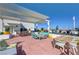 Beautiful rooftop patio with outdoor seating and desert landscaping, perfect for entertaining at 150 Las Vegas Blvd # 1118, Las Vegas, NV 89101