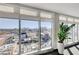Stunning city view from large windows with a plant accent at 150 Las Vegas Blvd # 1118, Las Vegas, NV 89101