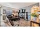 Relaxing living room featuring a comfortable sofa and a large TV, perfect for entertaining and relaxation at 2110 Los Feliz St # 1066, Las Vegas, NV 89156