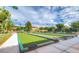 Beautifully maintained bocce ball courts surrounded by lush landscaping and trees at 2545 Nashira St, Henderson, NV 89044