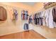 Well-organized walk-in closet featuring extensive hanging space and shelving for optimal storage at 2545 Nashira St, Henderson, NV 89044