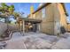 The backyard features a patio area and ample open space, offering great potential for outdoor living and landscaping at 27 Sirnoble St, Las Vegas, NV 89110