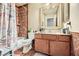 This full bathroom features a shower-tub combination, a single vanity, and neutral tones throughout at 27 Sirnoble St, Las Vegas, NV 89110