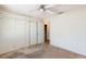 Bedroom featuring a ceiling fan and closet at 2700 Osborne Ln, Henderson, NV 89014