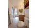 Well-lit bathroom with a single vanity, mirror, and toilet for everyday convenience at 2721 Coffee Pot Ct, Las Vegas, NV 89106