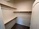 Walk-in closet offers shelving and hanging space, providing efficient storage solutions at 3354 Indian Shadow St # 203, Las Vegas, NV 89129