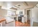 Functional kitchen with ample countertop space, white cabinetry, and black appliances at 3434 Toquima Cir, Las Vegas, NV 89120