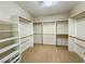 Large walk-in closet with custom shelving for all storage needs at 3476 Ridge Meadow St, Las Vegas, NV 89135