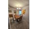 Inviting dining room featuring a wooden table with seating for six at 3660 Haverhill St, Las Vegas, NV 89121