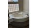 Soaking tub with decorative block window for privacy at 3805 White Castle St, Las Vegas, NV 89129