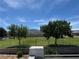 A scenic view overlooks a lush green park with mature trees against a clear blue sky at 3805 White Castle St, Las Vegas, NV 89129