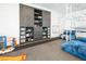 Spacious playroom with custom cabinetry and a fun climbing structure, perfect for active  at 4070 N Tee Pee Ln, Las Vegas, NV 89129